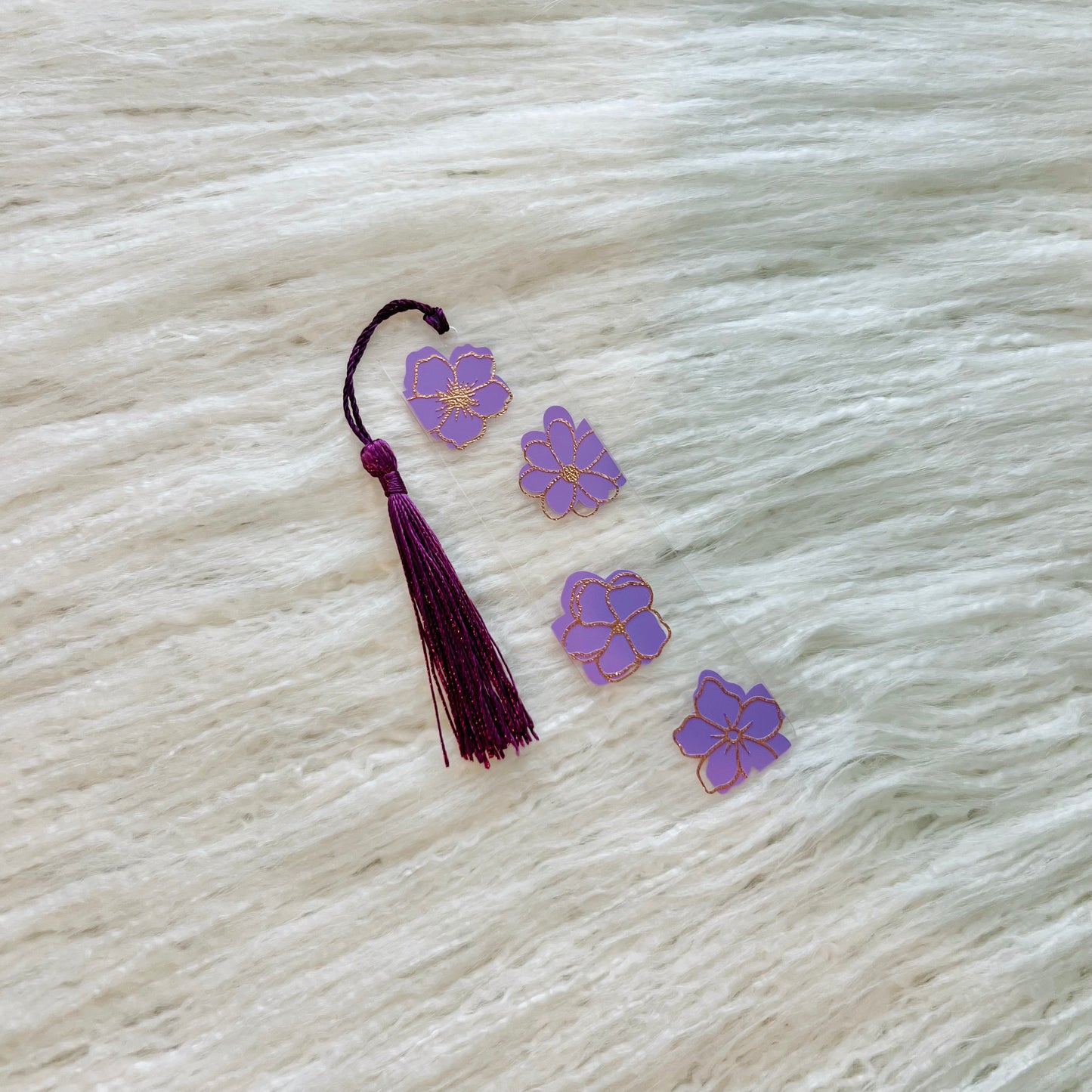 Lavender Floral Bookmark